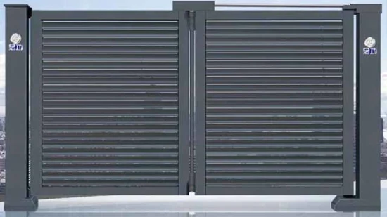 Electric Automatic Aluminium Metal Folding Sliding House Main Driveway Accordion Security Fence Entry Door Gate Factory Design Price