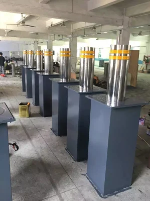 304 Stainless Steel Automatic Pneumatic Rising Bollards